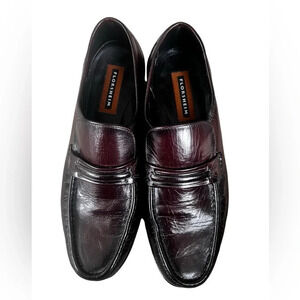 Men’s size 8 Florsheim como black cherry leather dressy slip on loafers​